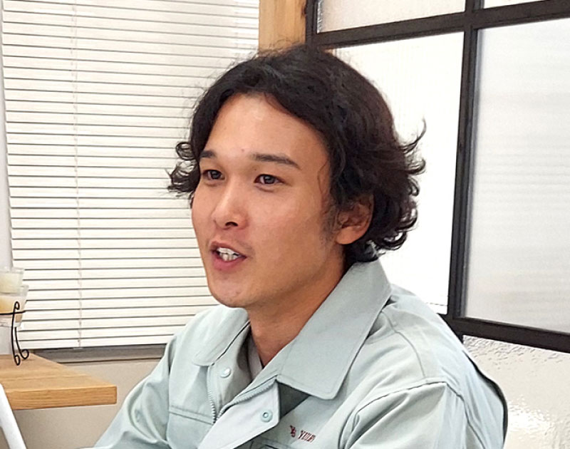 手元職 工事部 加藤大輝